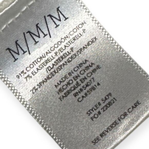 CABI Women’s White Castaway Raw Hem Denim Jacket Size Medium Style #5479 - Picture 6 of 7